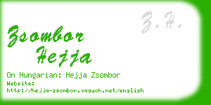 zsombor hejja business card